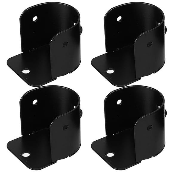 Raindrops 4pcs Shower Curtain Rod Flanges Curtain Rod Bracket Stainless Steel Curtain Rod Holders