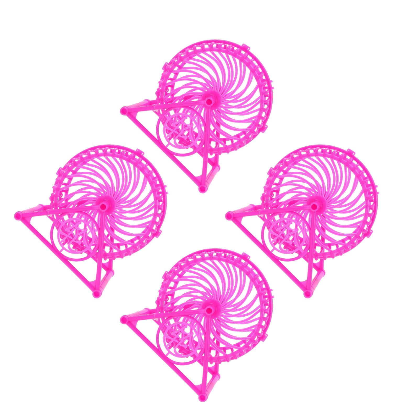 Picture of Raindrops 4pcs Silent Hamster Running Wheel With Rack Plastic Hedgehog ...