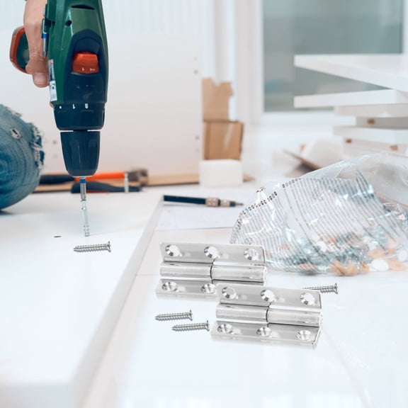 Raindrops 4pcs Stainless Steel Hinges Swing Hinges Heavy Duty Lift Off Hinges Door Window Hinges