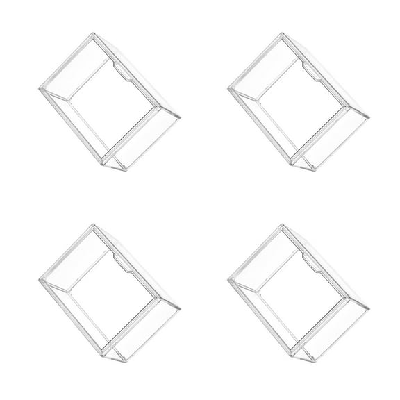 Raindrops 4pcs Storage Box Clear Transparent Storage Bin Containers Clothes Storage Bag Organizer Canisters Case for Home Cabinet Cars