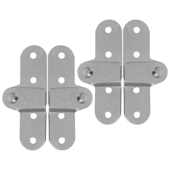 Raindrops 4pcs Sturdy And Practical Hinge Parts Metal Hinges For Furniture Replacement Iron Replacement Hinge For Attic Ladders Kitchen Cabinets