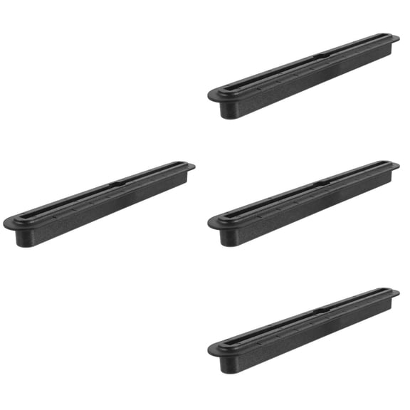 FOMIYES PVC Surfboard Fin Box Black for Paddleboard Detachable Plug Slot 4Pcs