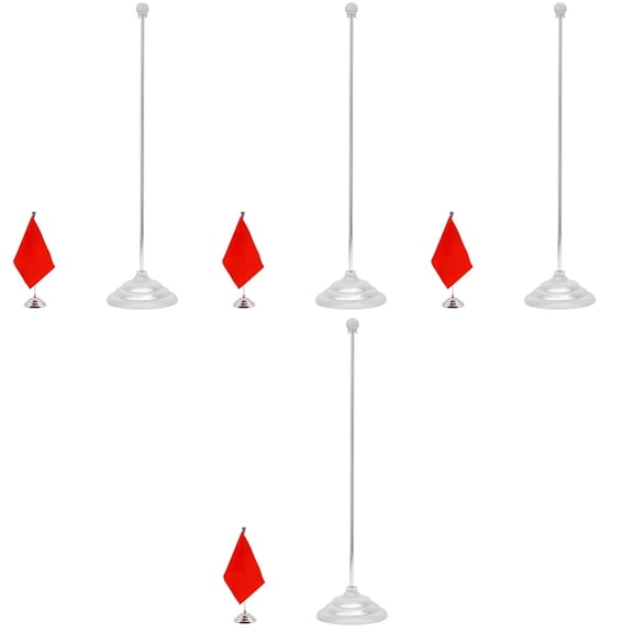 Raindrops 4pcs Table Desktop Flag Pole Holder Table Flag Holder Desk Flag Base Metal Flagpole Holder