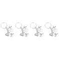 thumbnail image 1 of Raindrops 4pcs Travel Memorial Keychain Airplane World Map Keychain Travel Souvenirs Gift, 1 of 8