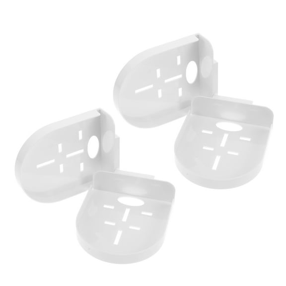 Raindrops 4- Mount Camera Holders Plastic Compact Shelves for Bedroom Bathroom Living Room and Office Use