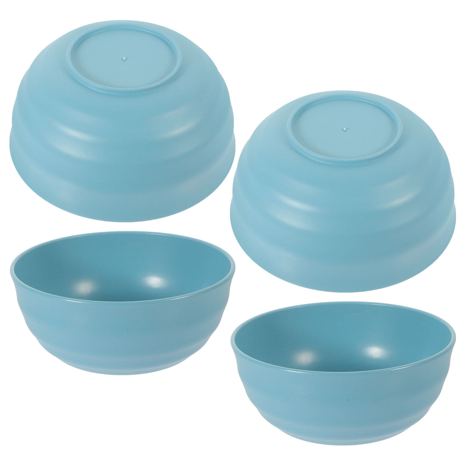 Raindrops 4pcs Wheat Straw Bowl Unbreakable Cereal Bowls Dessert Bowls for Serving Soup Oatmeal Pasta