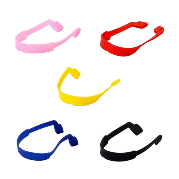 Raindrops safety glasses lanyard Eyeglasses Anti-slip Yellow 5Set for Sports