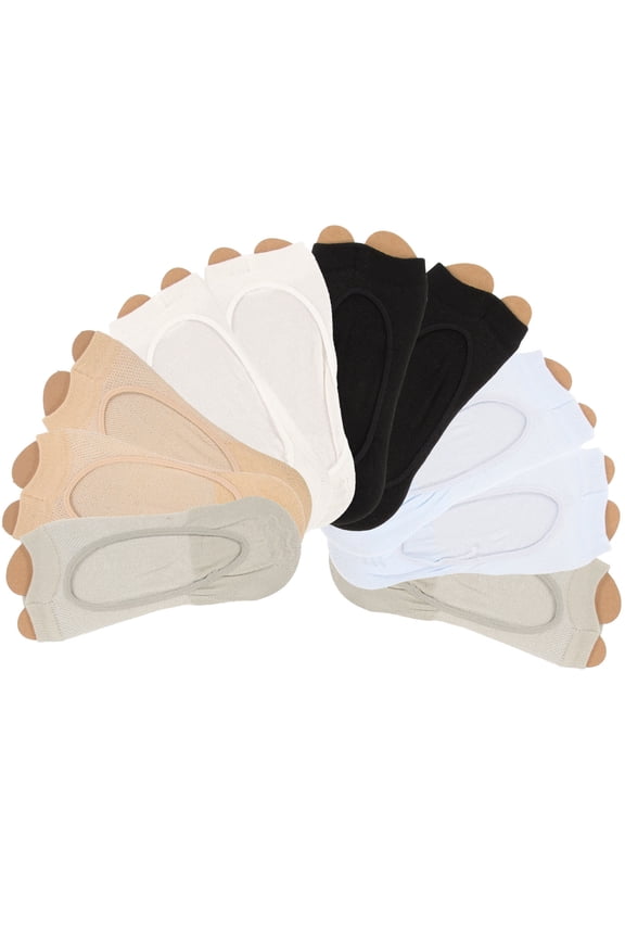 5 Pairs Shorts Socks Two Toes Separator Grip Creeper Women's