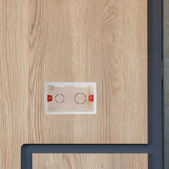 Raindrops 5Pcs White Plastic Flush Mount Switch Box for Electrical Wiring Installation