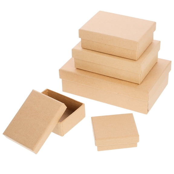 Raindrops 5 Pcs Cupcake Boxes Candy Kraft Paper Storage Large Birthday