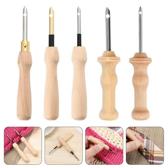 Raindrops 5 Pcs Embroidery Punch Needles Stitching Point Tool
