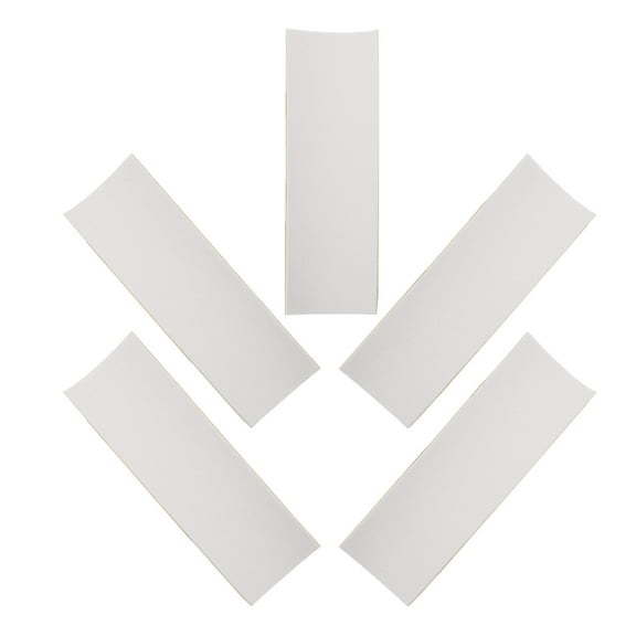 Raindrops 5 Pcs Foam Finger Skateboard Grip Tape Non-slip Stickers 11.00X3.80X0.10CM White