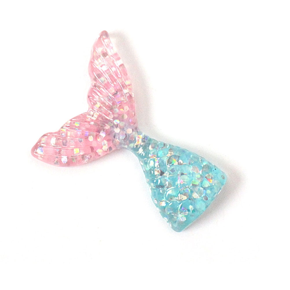 5 Pcs Fridge Magnet Stickers Mermaid Fish Tail Cartoon Resin Message ...