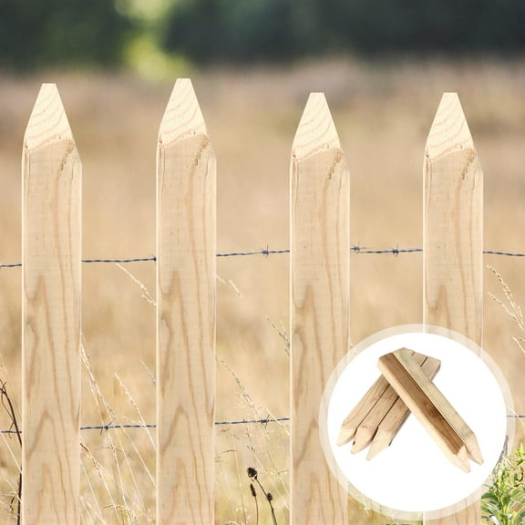 Raindrops Garden Fence Stake Chocolate 5Pcs 11.8x1.2x1.2in