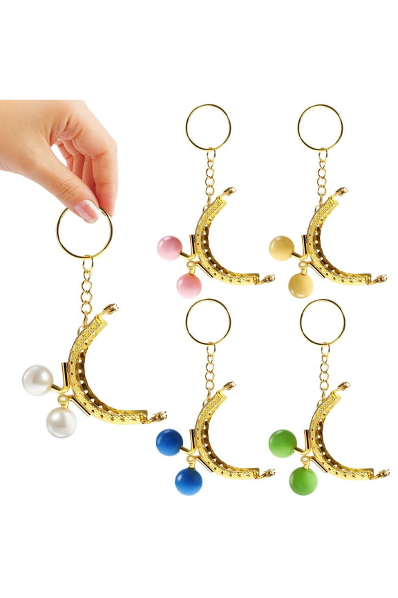 Purse Frame Clasps Green Iron 5 Pcs 1.97X0.39X1.77in