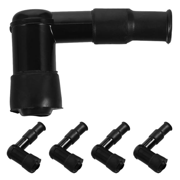 Raindrops 5 Pcs Motorcycle Spark Plug Cap Boot Waterproof Engines Generators Part Spark Plug Cap Replacement Spark Plug Wire Ends