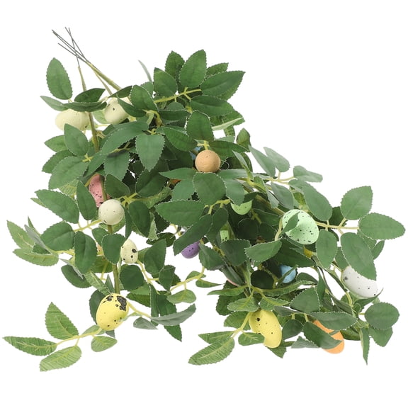 Raindrops 5 Pcs Easter Party Supplies with Gnome Decorations, Fake Eggs and Branches for Spring Celebration