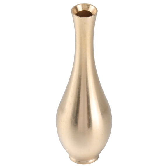 Raindrops  5 Pcs Pure Copper Vase Ornament White Small Decorative Golden