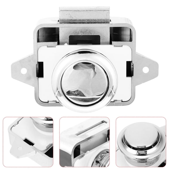 Raindrops 5 Pcs Push Latch Button Switch Lock Cabinet Furniture