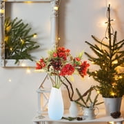 LABRIMP 5Pcs Xmas Artificial Berry Decoration for Festive Christmas Tree