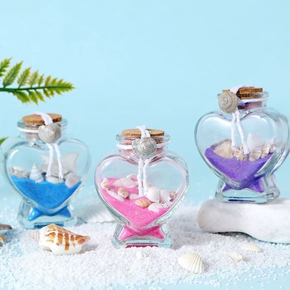 Raindrops 5 Pcs Reusable Jars Wishing Bottle for Decoration Drift