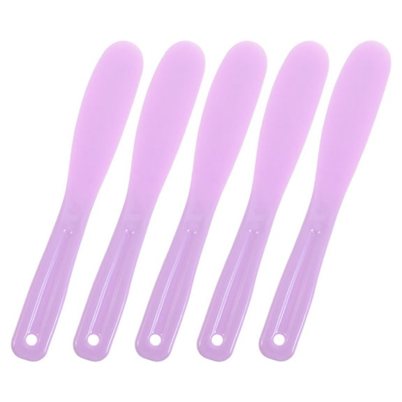 CRILSTYLEO 5Pcs Silicone Resin Stir Sticks Violet Color for DIY Jewelry Making Supplies