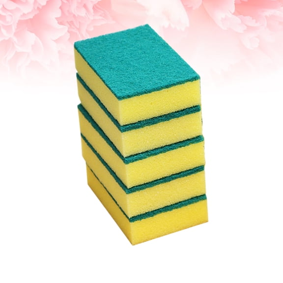 Raindrops 5-Pack Sponge Erasers for Kitchen Cleaning, Dish Sponges for Delicate , Multi-Purpose Household Scrubbers