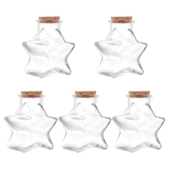 USHOBE Transparent Bottle Small Glass 5Set present Giving