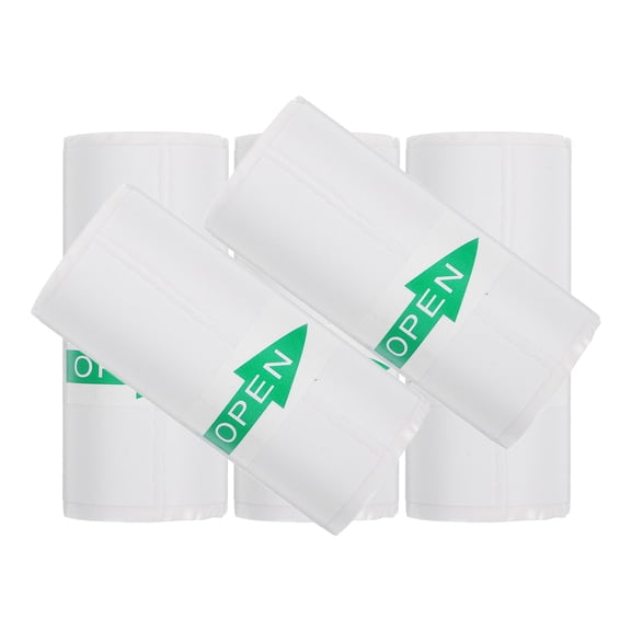 Raindrops 5 Rolls Thermal Paper for Paper Machine - Ideal for Memo Notes and Receipts