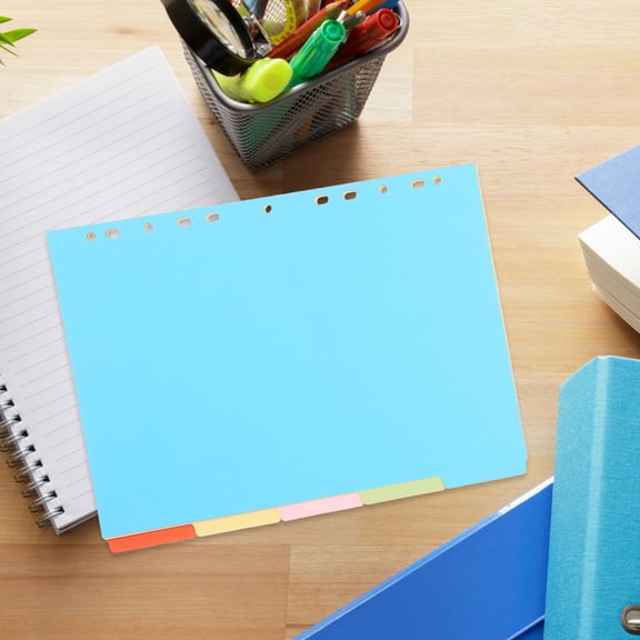 Raindrops 5 Sheets Document Binder Paper Dividers Index Separator Page Office