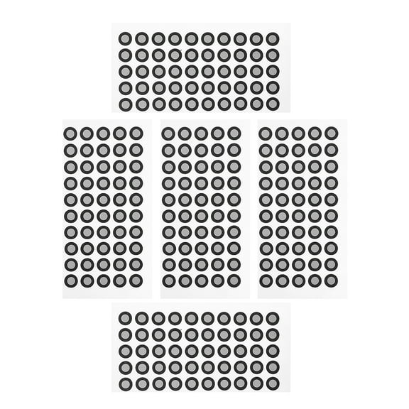 Raindrops 5 Sheets Markers 3d Scanner Marking Stickers 1.00X1.00X0.01CM