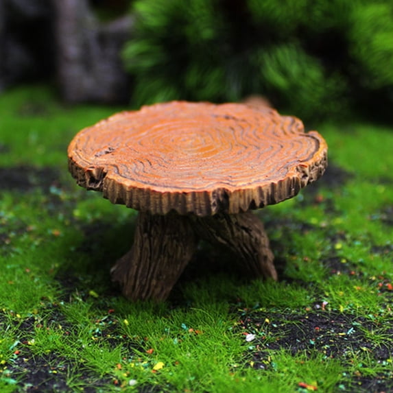 Raindrops 5 Stools 1 Table Resin Chair Table Craft Micro Landscape Decoration Fairy Garden Miniature Decors