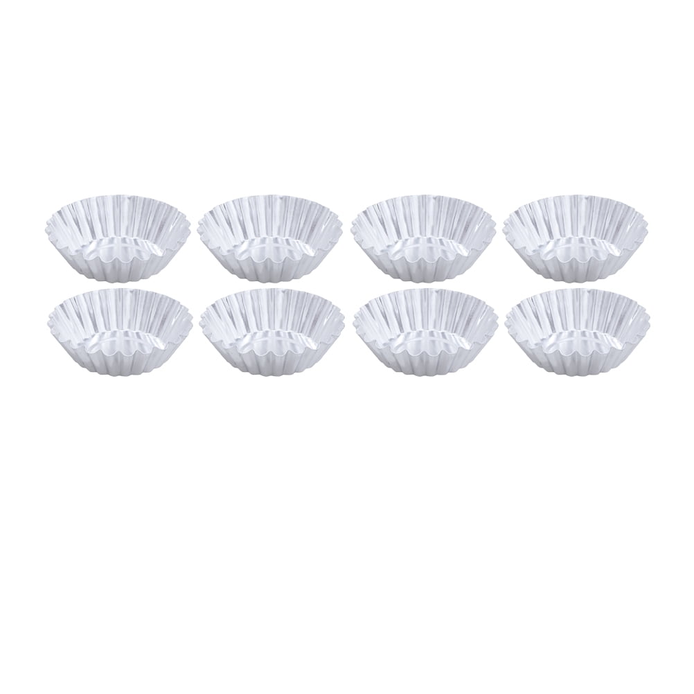 Raindrops 50 PCS Jumbo Muffin Liners Tin Air Fryer Tins Baking Cups Silver