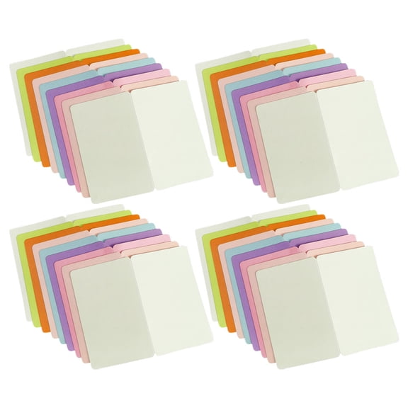 Raindrops Handwritten Style Folded Greeting Cards Bulk Set of 50 for Invitations, Thank You Notes, and Personal Messages