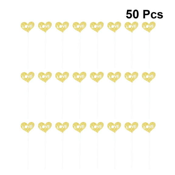 Raindrops  50 Pcs Cake Insert Dessert Decoration Cupcake Toppers