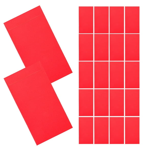 Raindrops 50 Pcs Cash Stuffing Supplies Small Envelopes for Money Red