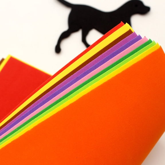 Raindrops 50-Pack Colored Construction Sponge Paper Sheets 27x20cm for Crafts, School, and Art Projects