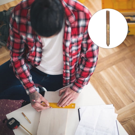 Raindrops  50 Pcs Double Headed Screws Double-headed Thread Furniture Pet