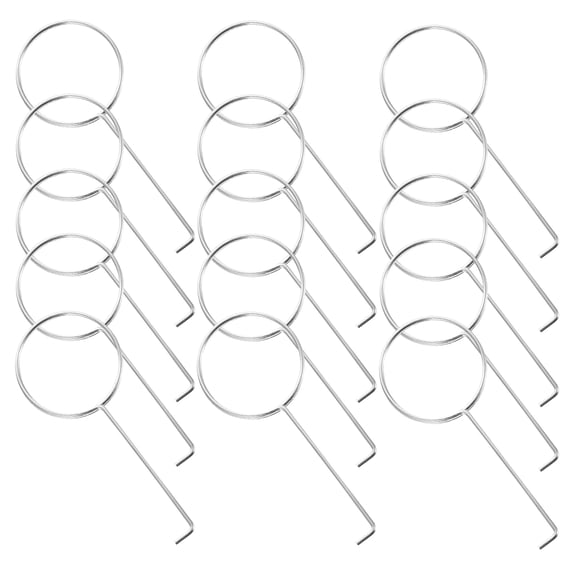 Raindrops Floor Drain Grate Hook Stainless Steel 50Pcs 2.3X1.1In