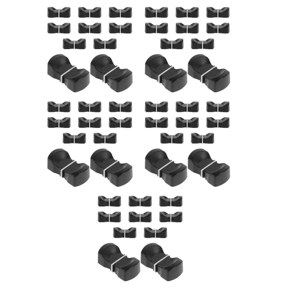 Raindrops MLINS 50 Pcs Fader Knobs Caps Replacement for Sound Console Controller Potentiometer Sliders Mixer Fader Parts
