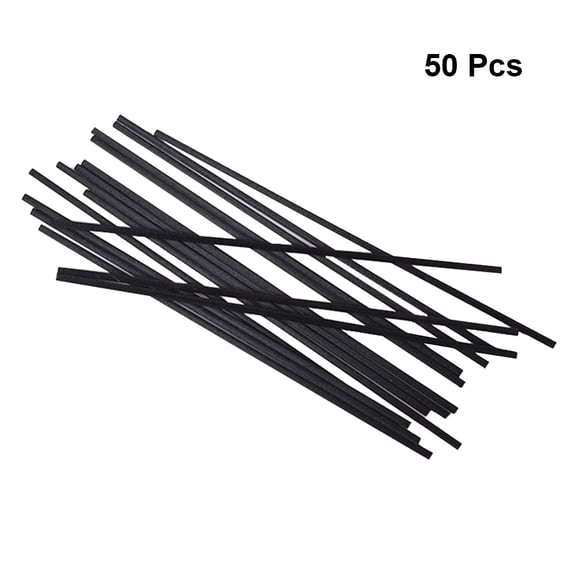 CRILSTYLEO Aroma Duffuser Rattan Sticks for Home Air Purification Black 50Pcs