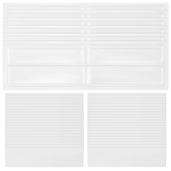 Raindrops 50 Pcs Label Holders Adhesive Pockets Adhesive Label Pockets Drawer Labels Shelf Labels With Paper Labels