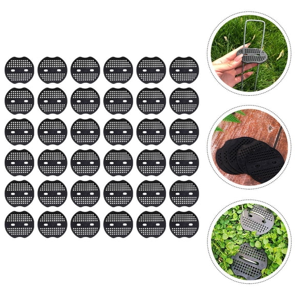 Raindrops 50 Pcs Lawn Garden Edging Border Ground Nail Fixer Portable Pegs
