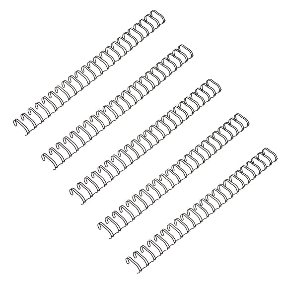Raindrops Black Wire Binding Spines 50 Pieces for Educators and Office Use