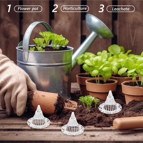 Raindrops  50 Pcs Planter Flower Pot Liners for Drainage Flowerpot Spacer