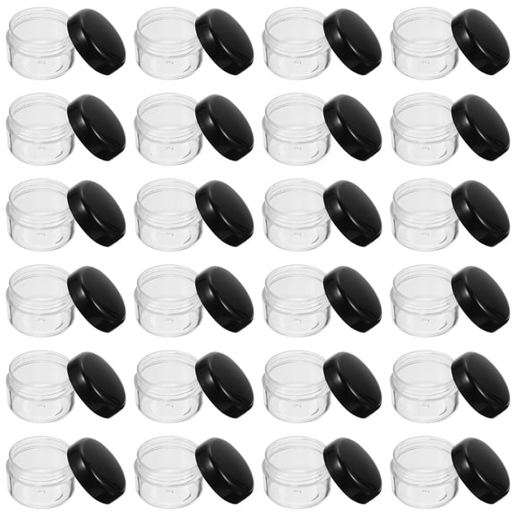 Raindrops  50 Pcs Products Round Bottle Clear Jars Dispenser Bottles Travel