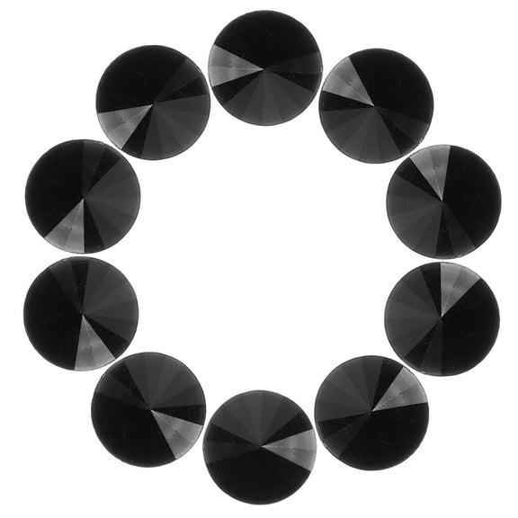 NIAIZEK Niaizek Black Round Acrylic Buttons for Craft and Clothing Decor