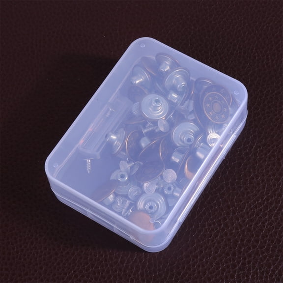 Raindrops 50Set Tack Buttons for Jeans Suspender Jackets Easy Apply Metal Base Reinforced Rivets