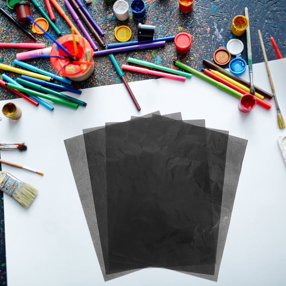 FOMIYES Black Carbon Paper Sheets Single-Sided for Accurate Tracing, Fashion Design, Art Projects, Crafts, and Easy Application