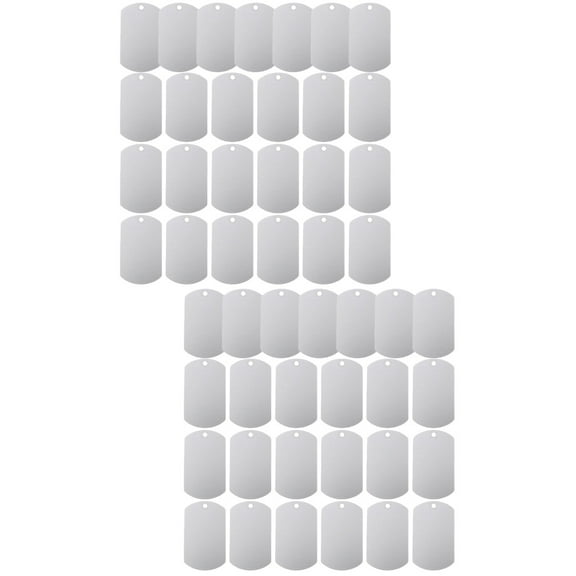 Raindrops 50 pcs Dog Tags Blank Cattle Tags Cow Tags Pet Name Tags Dog Name Tags for Gift